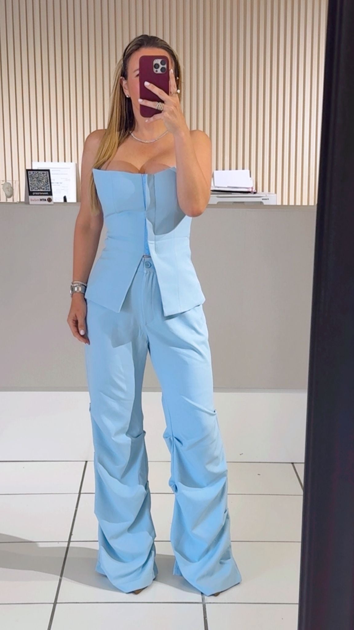 Jasmine Blue Pants Set
