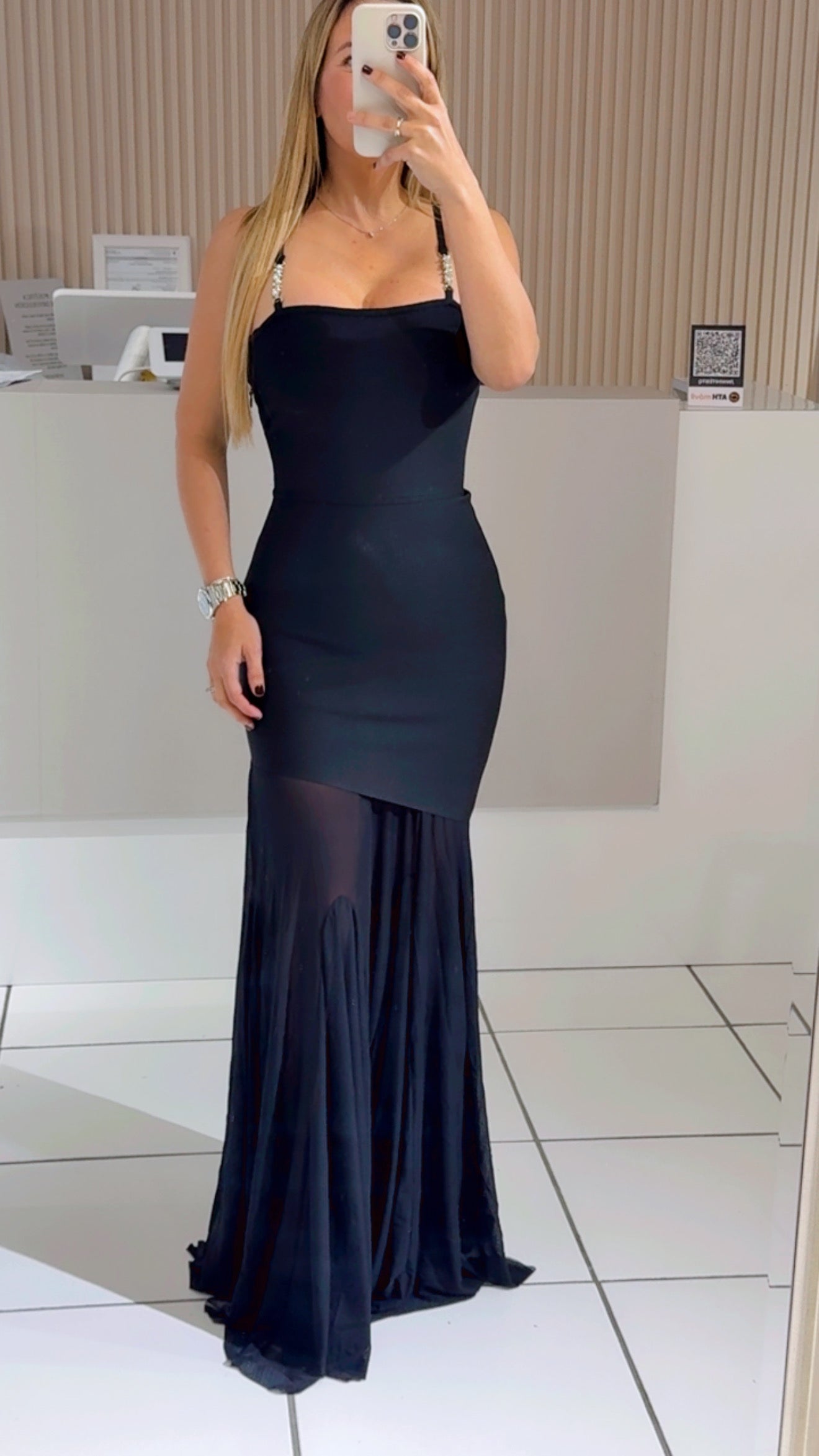 Black valenna dress