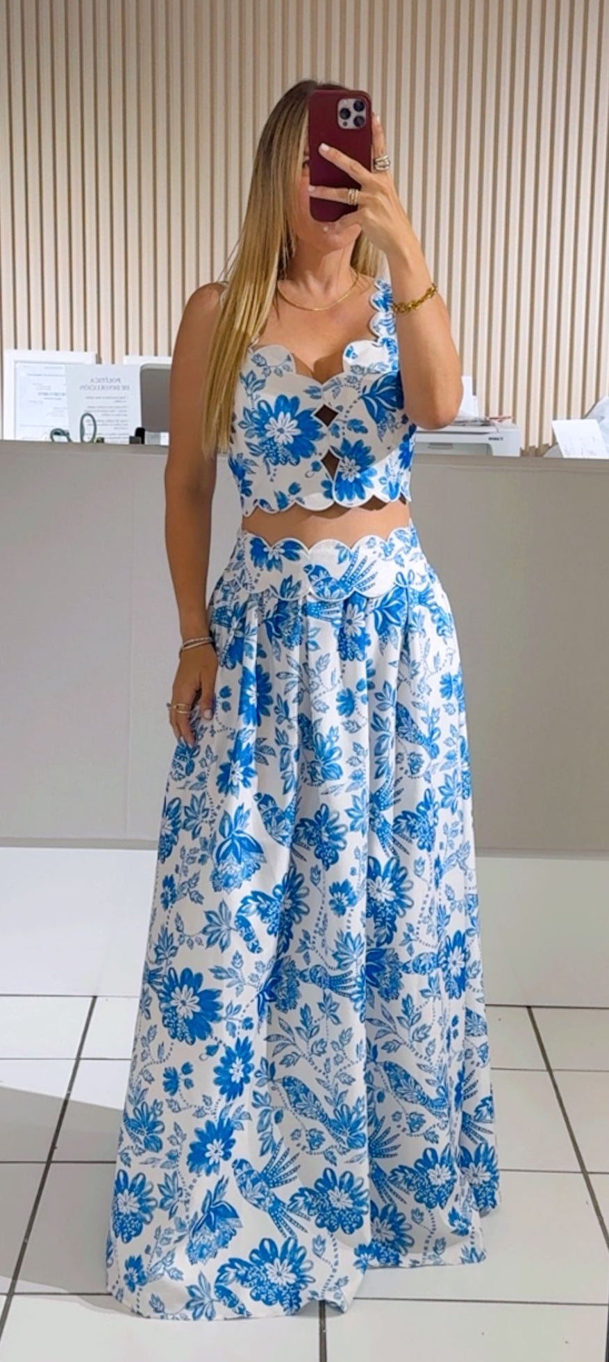 Blue Porcelain Two-Piece Set