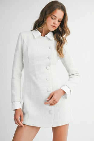 White collar dress
