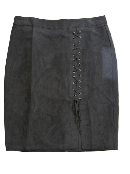 Black Suede Skirt