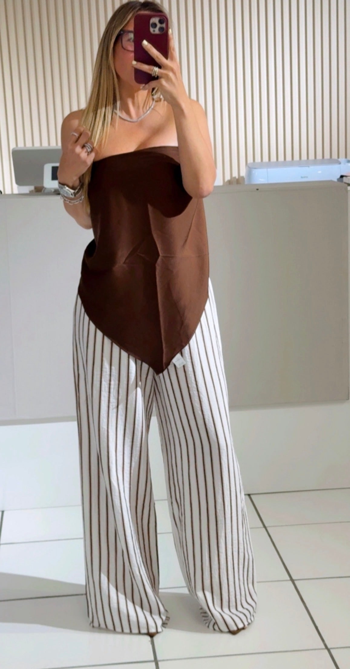 Cinnamon Striped 3 Piece Set