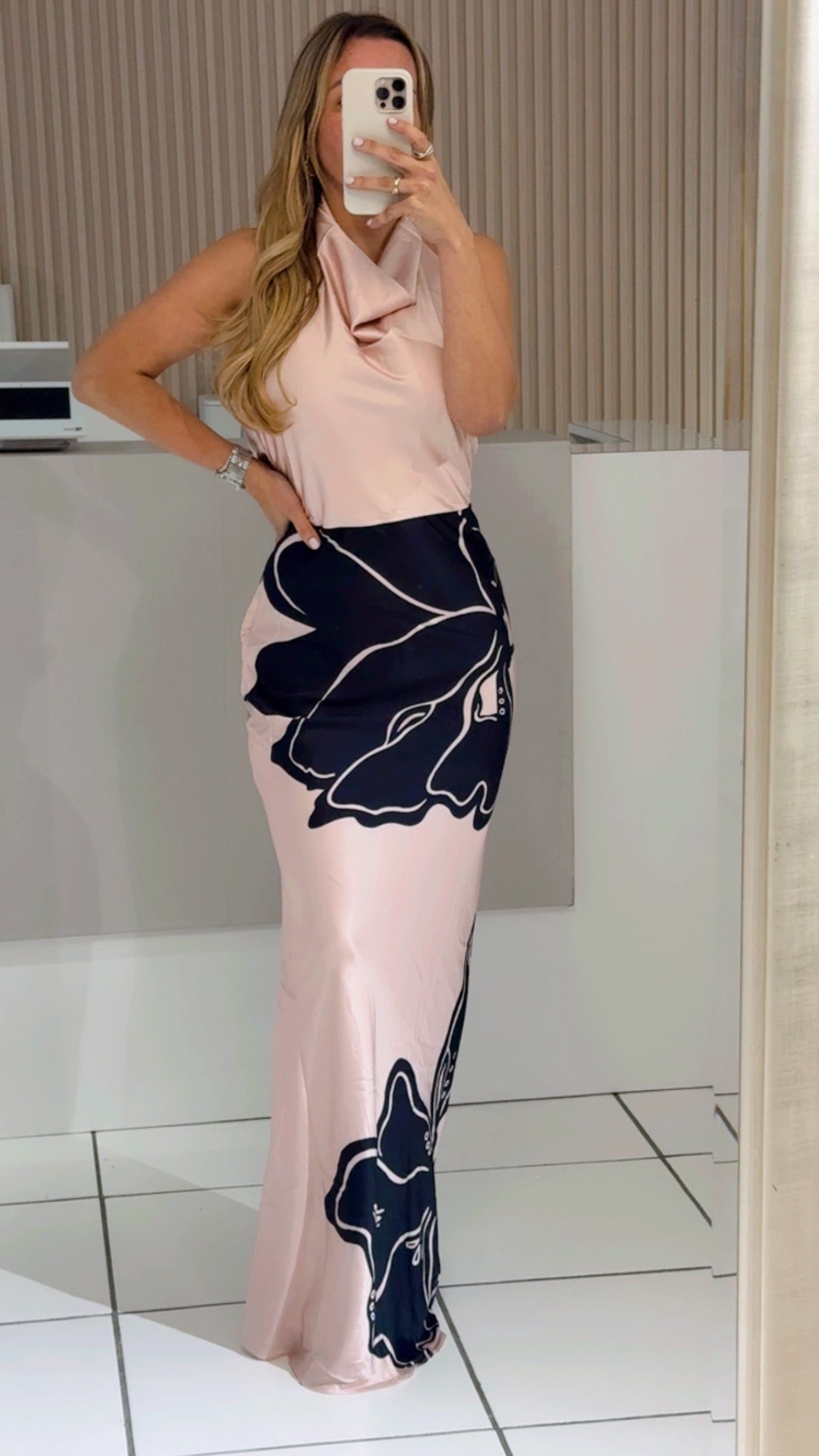 Lilina dusty pink dress