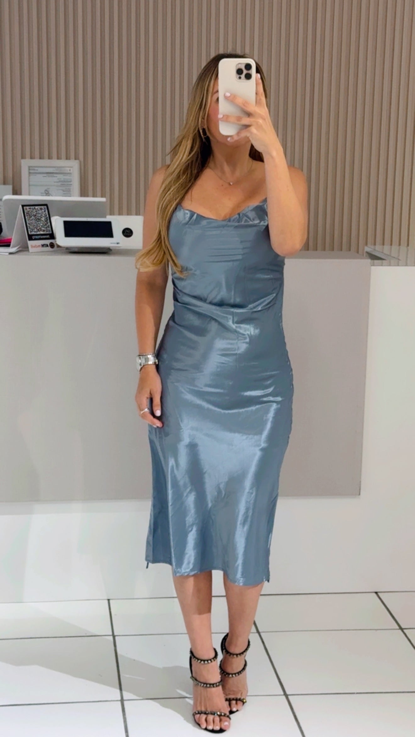 Vinex baby blue dress