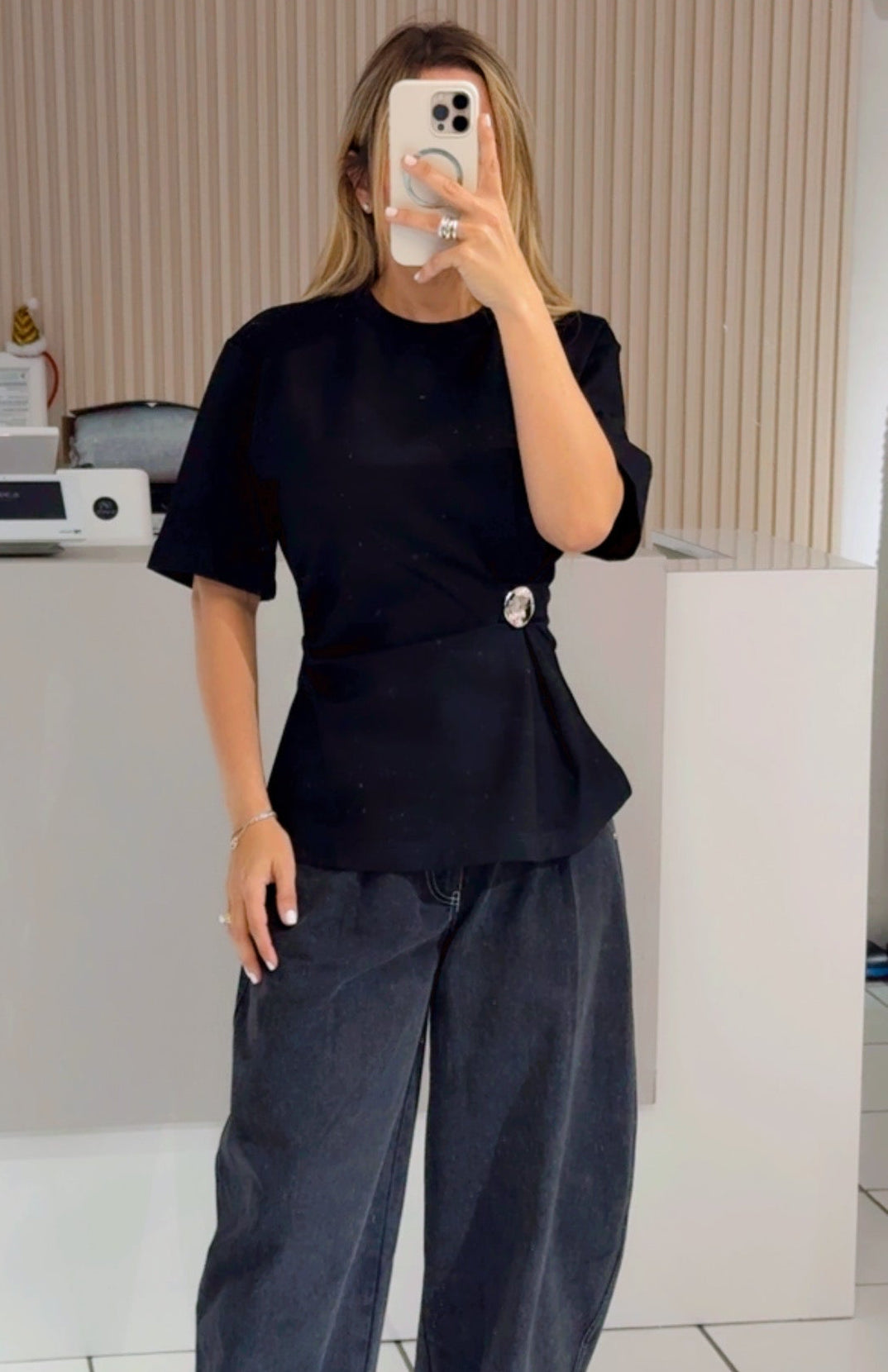 Maria black blouse