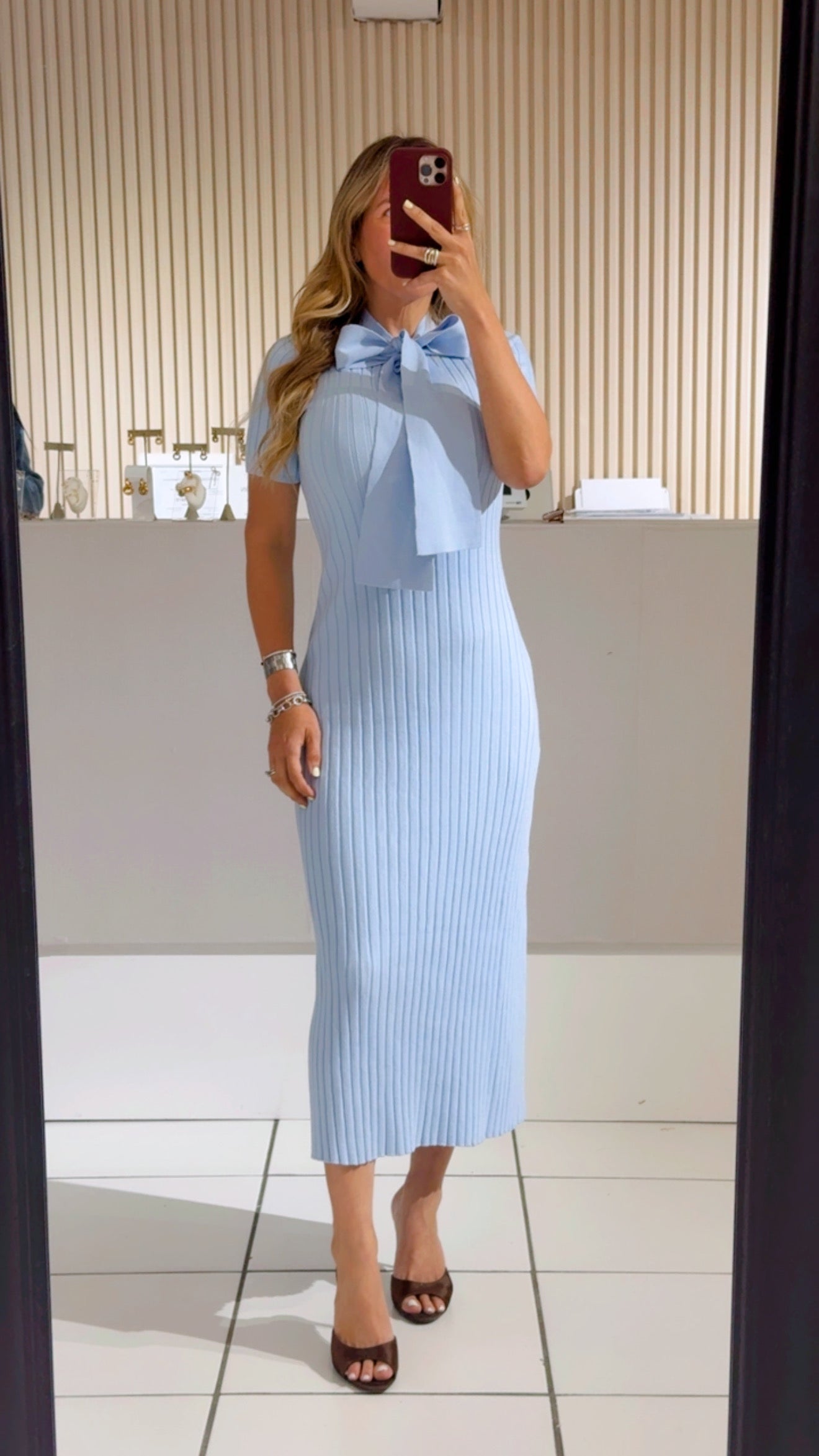 Blue dress