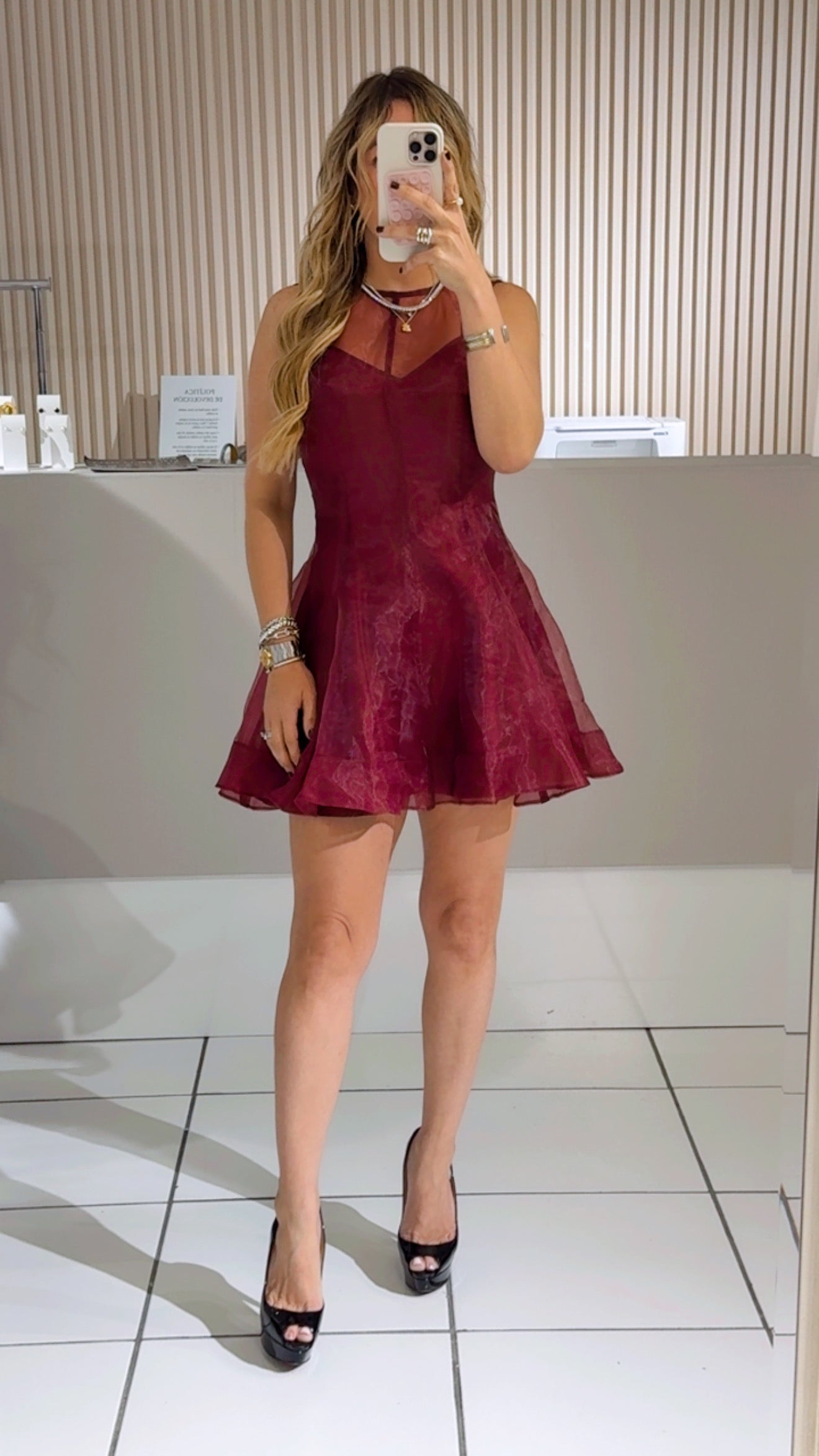 Wine dress