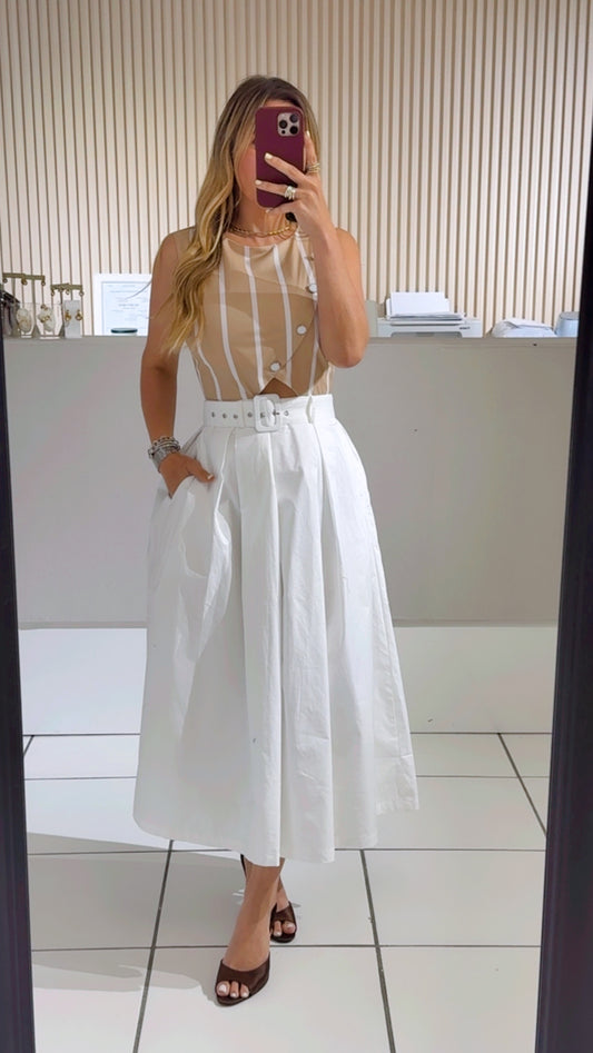 Woven midi dress