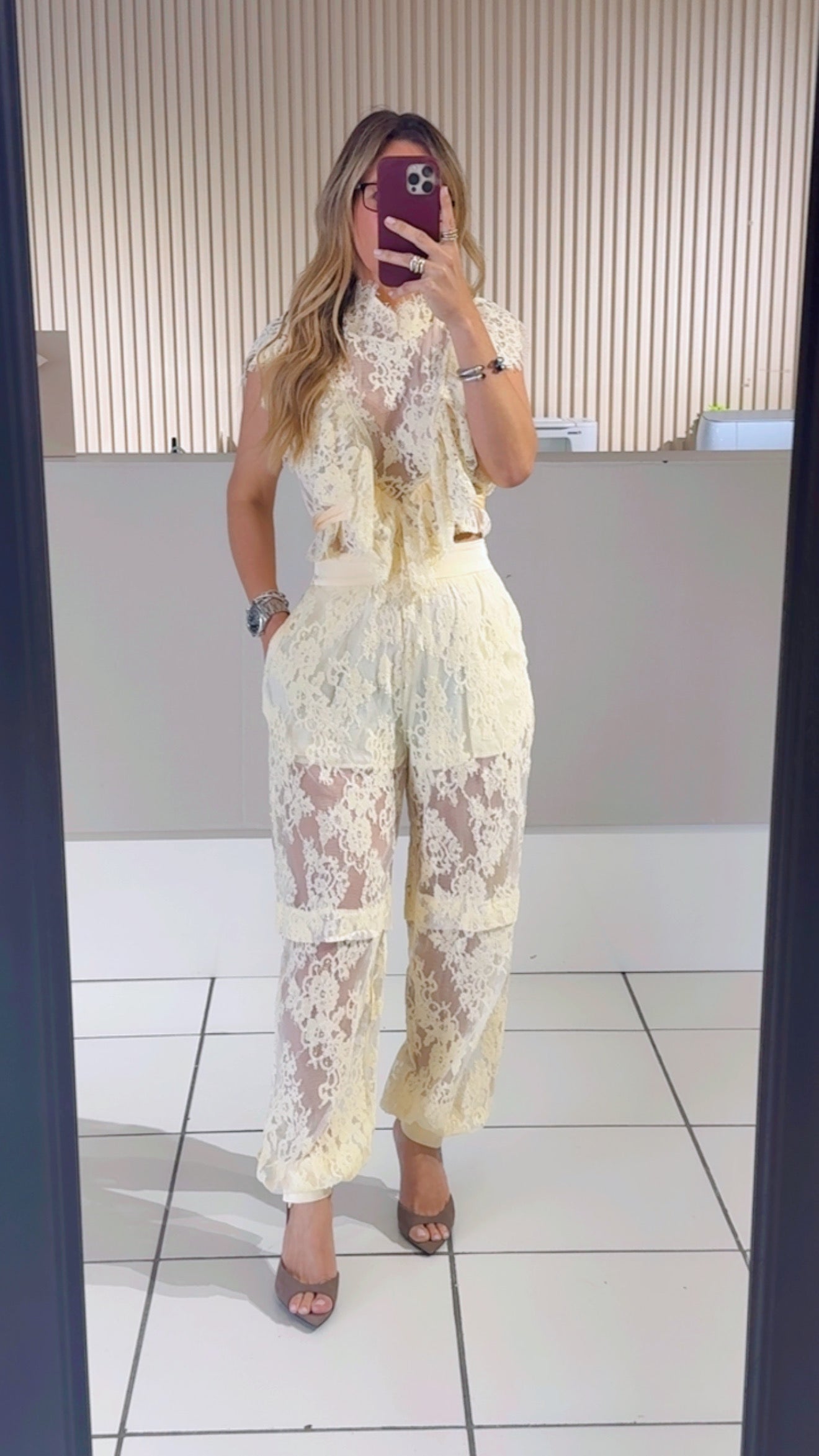 Lace Yellow Set