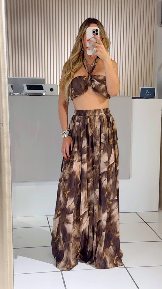 Brown Ipso Set Pants