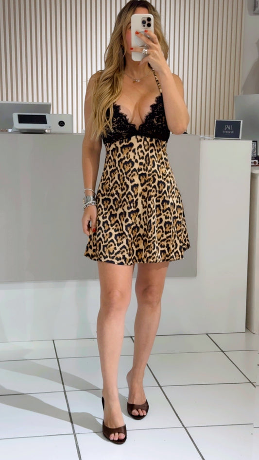 Animal lace dress