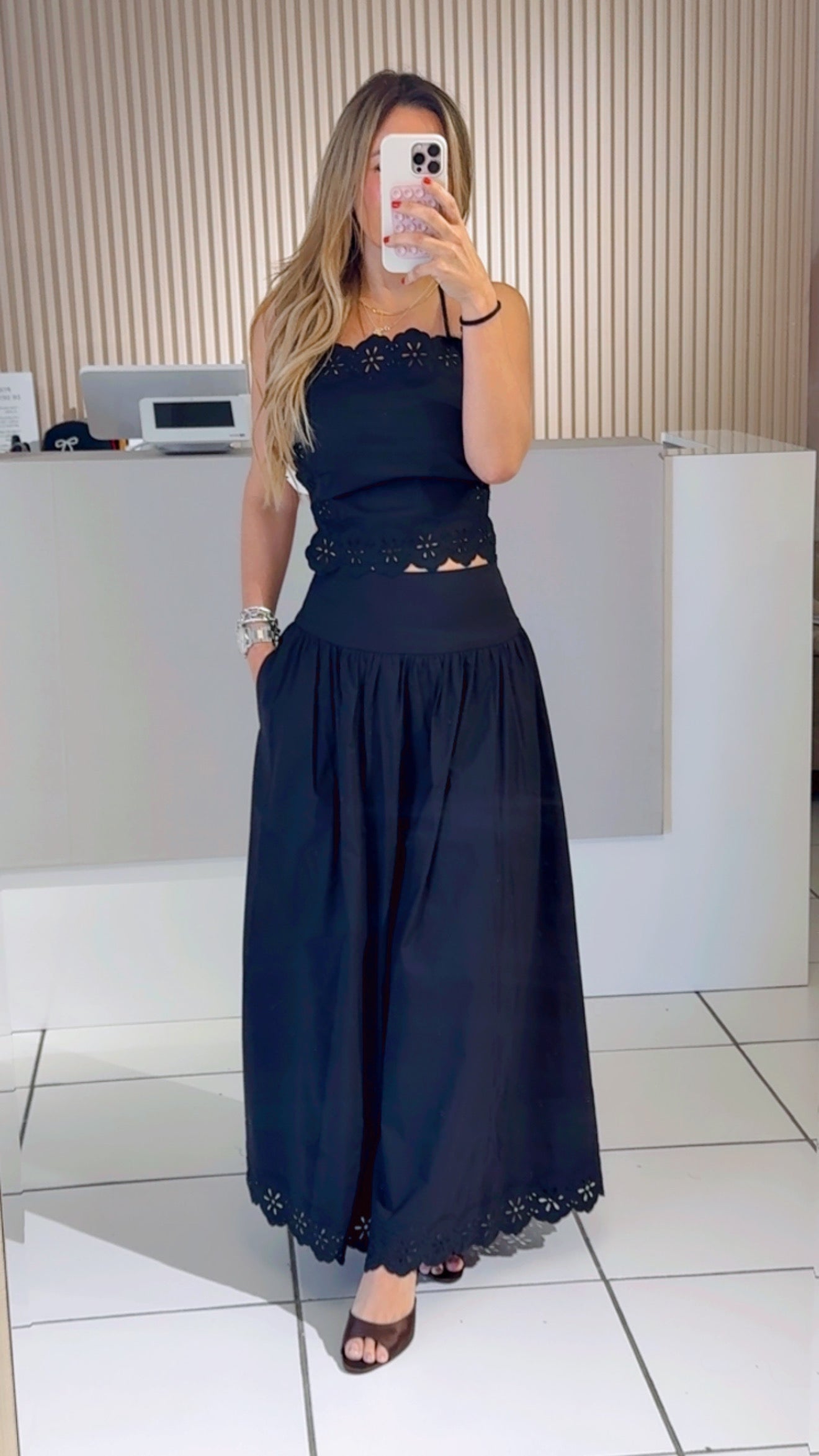 Poplin black set