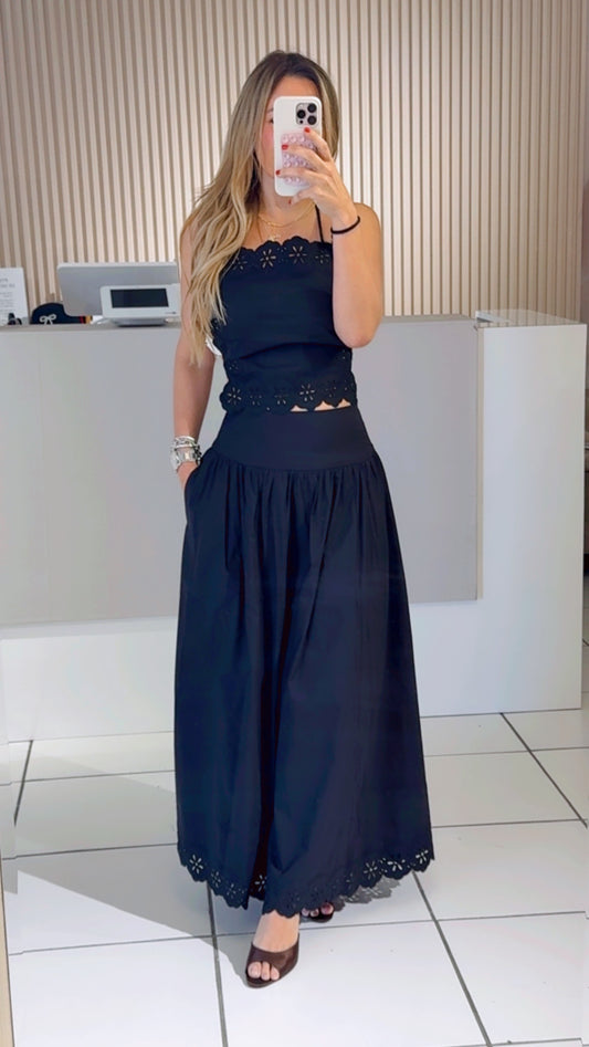 Poplin black set