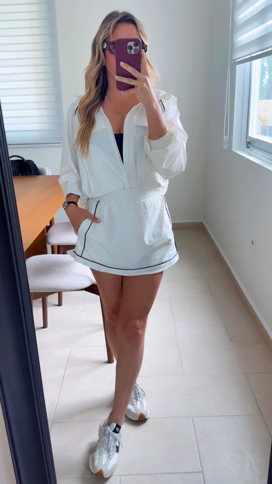 Windbreaker Jacket And Skort Set