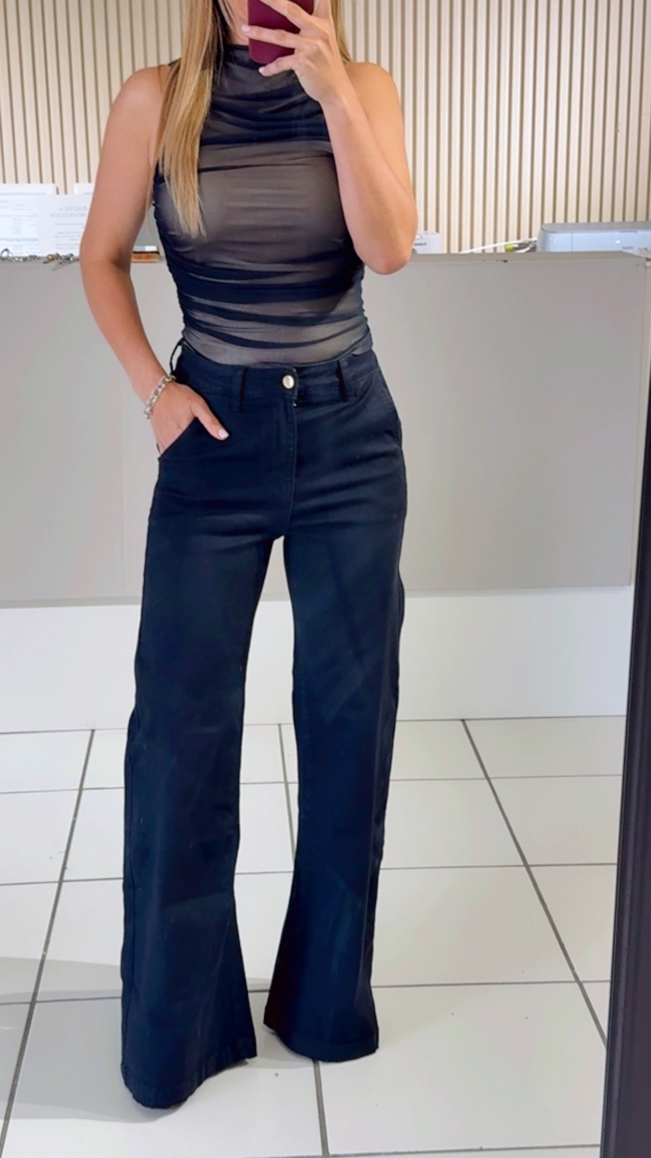 Black denim