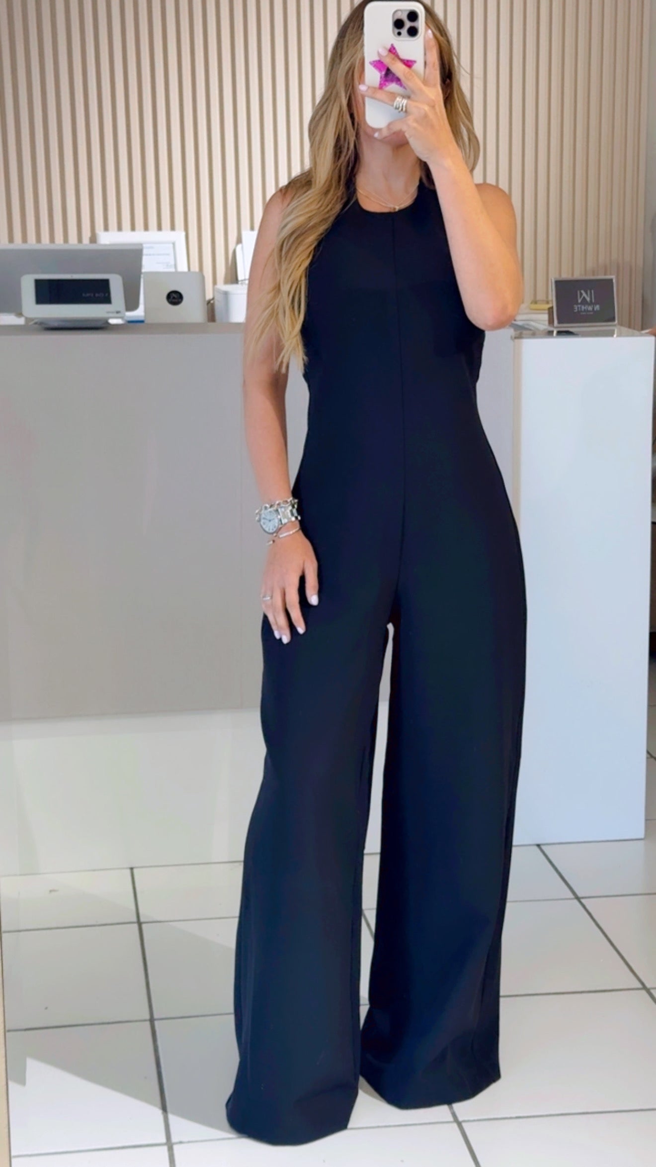 Nova Halter Black Jumpsuit