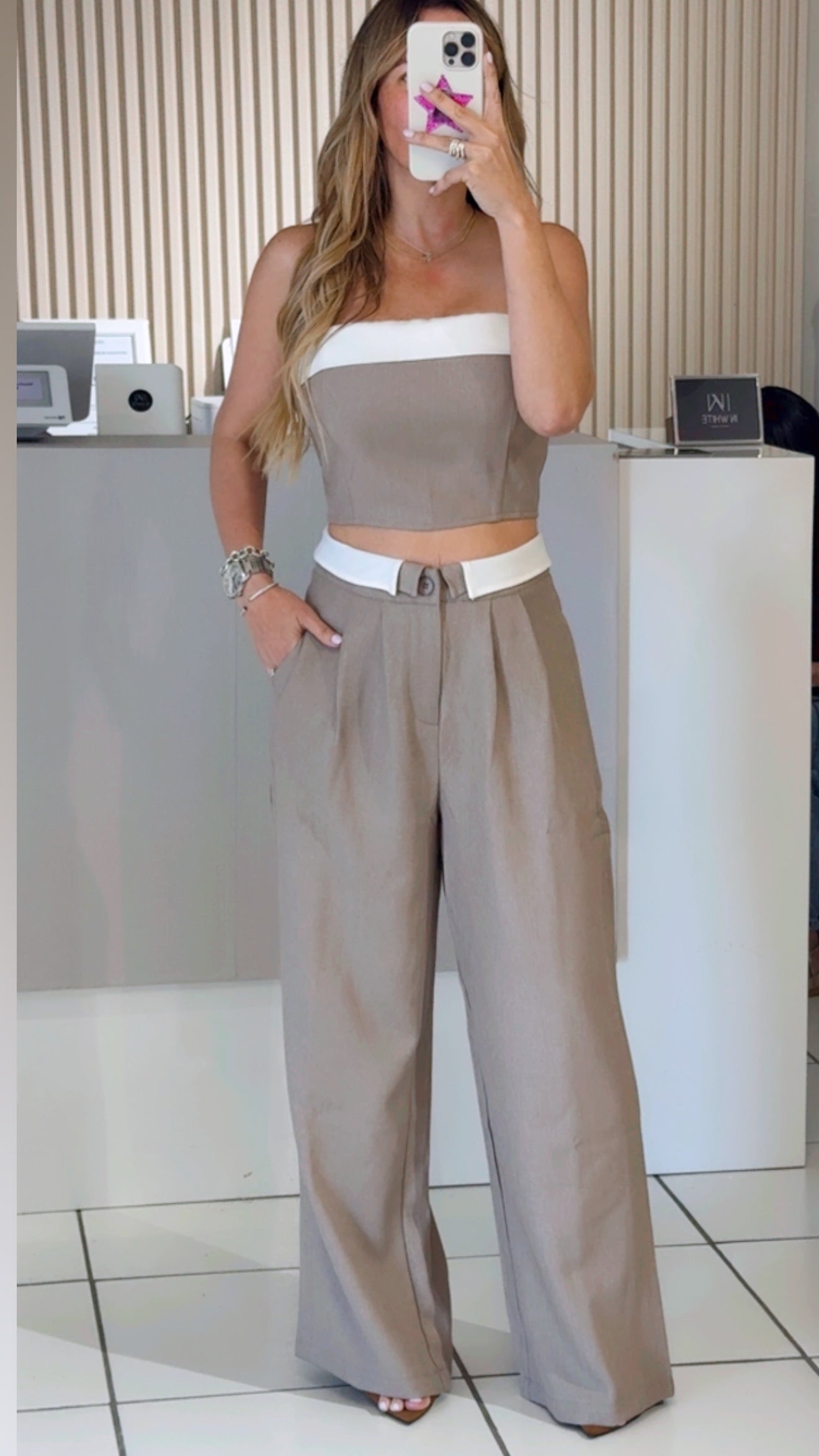 Office taupe set
