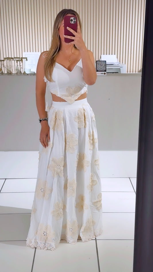 Bloom Horizon Resort Chic Skirt Set