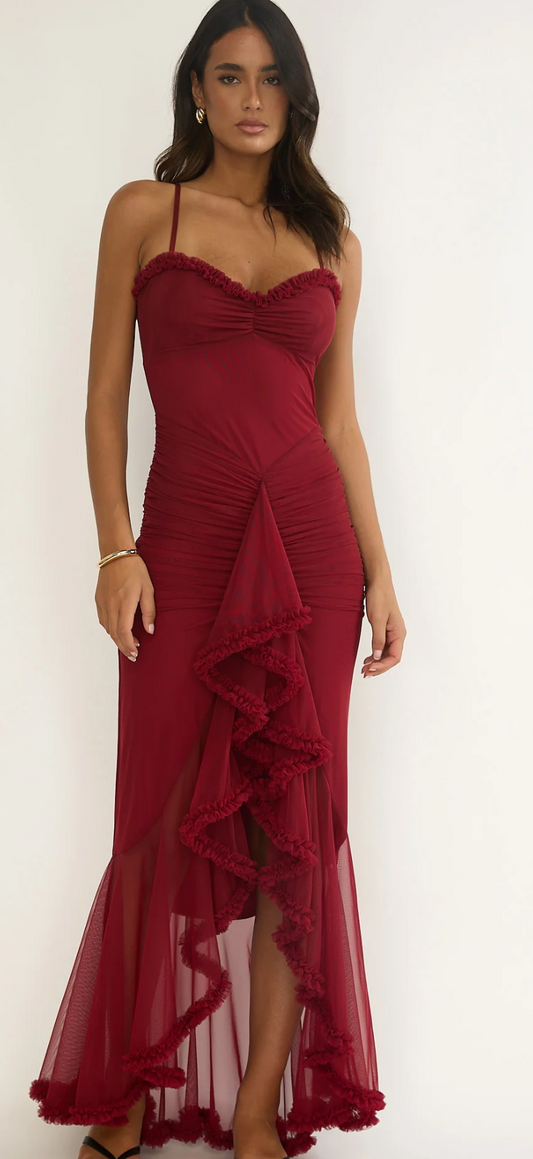 Bodycon red dress