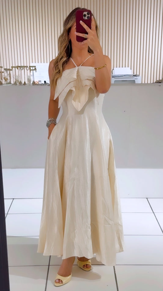 Petal Sculpted A Line Dress