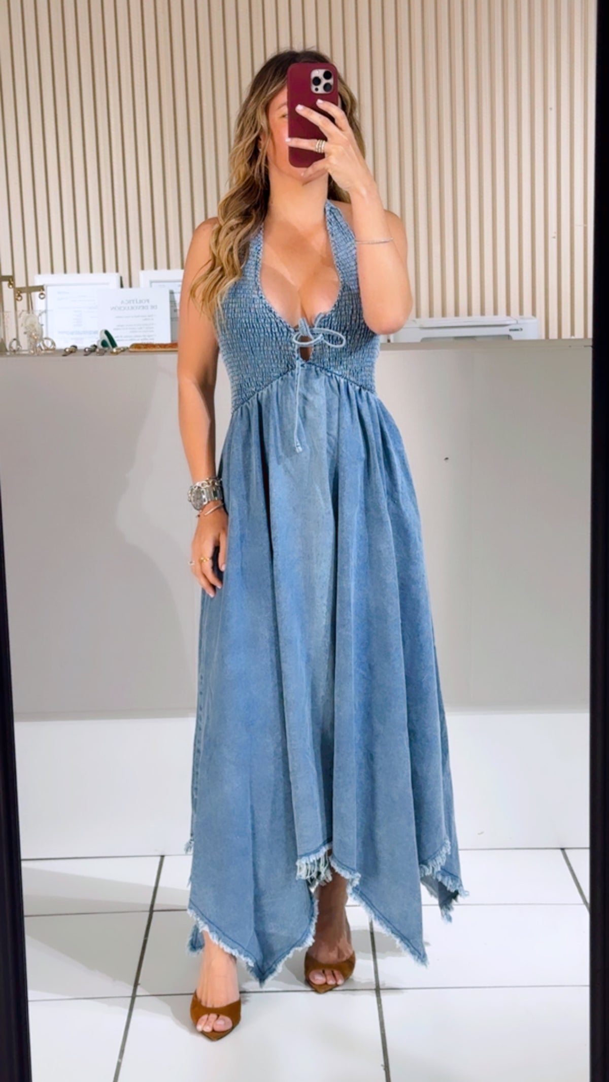 Denim Midi Dress