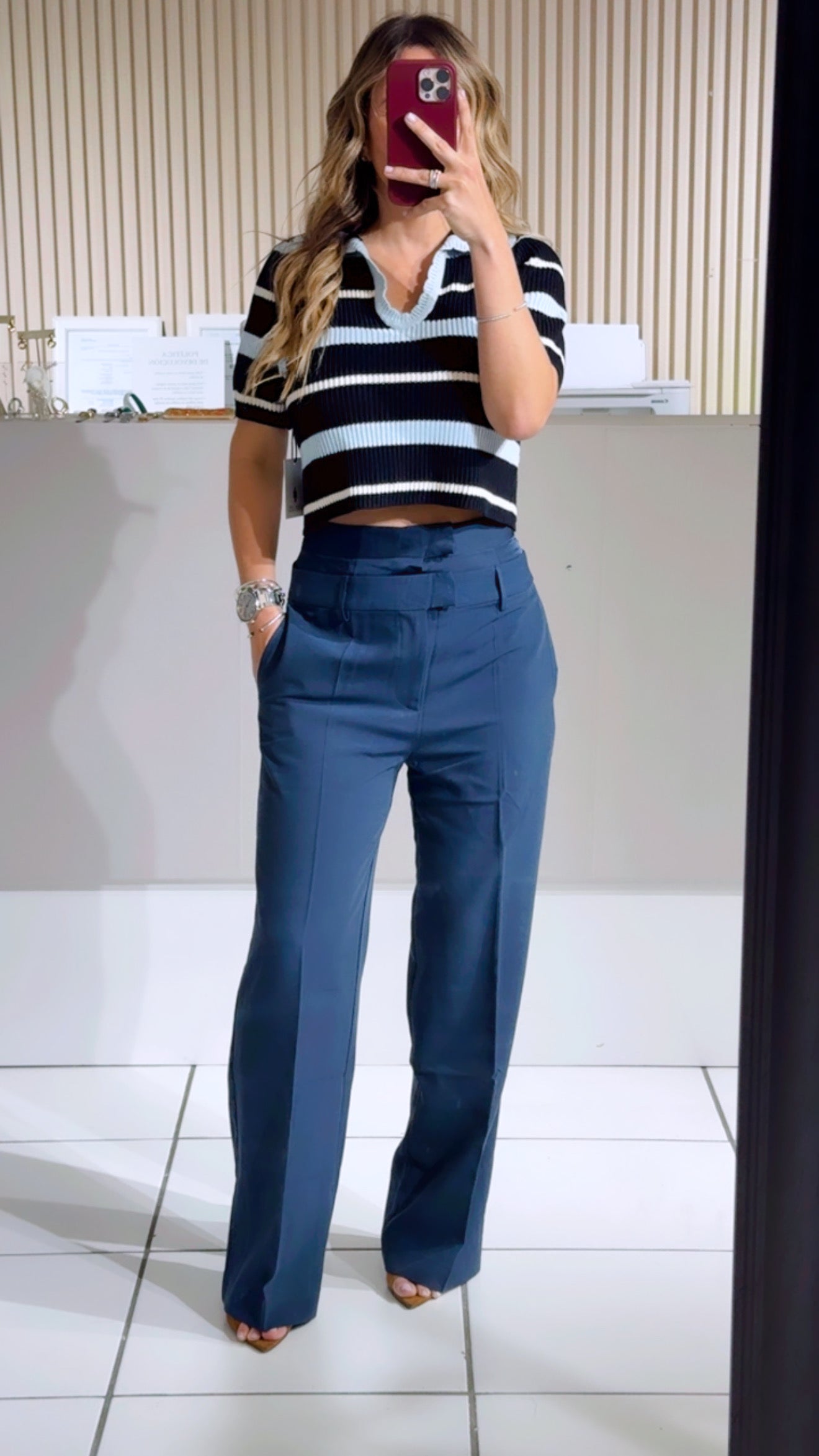 Navy trouser