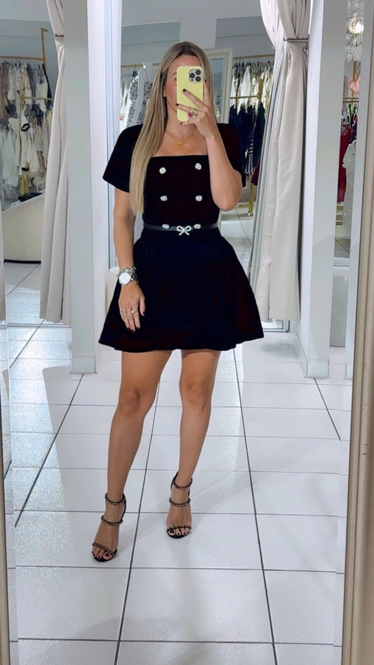 Velvet mini dress