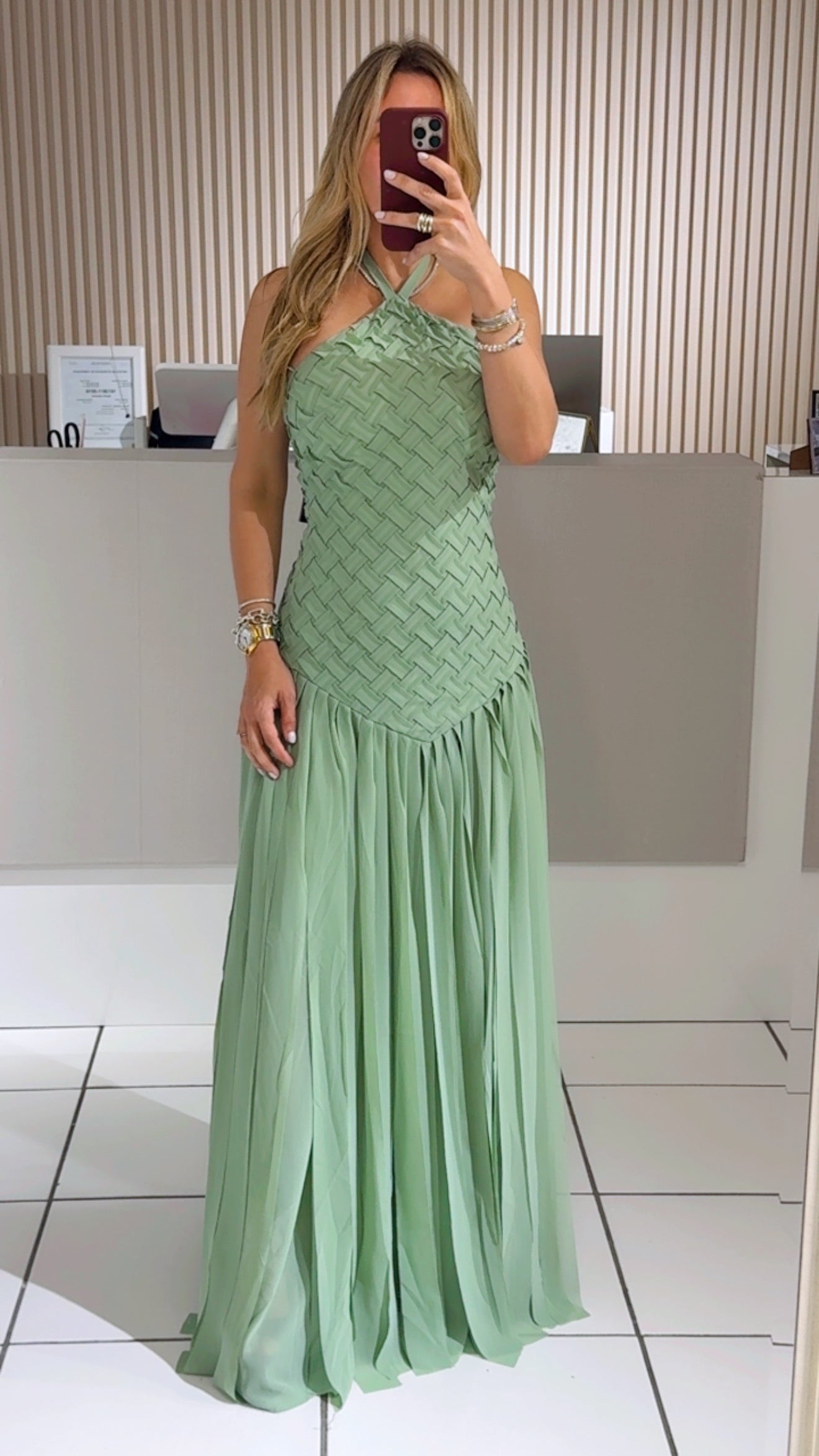 Sage Trenza Dress