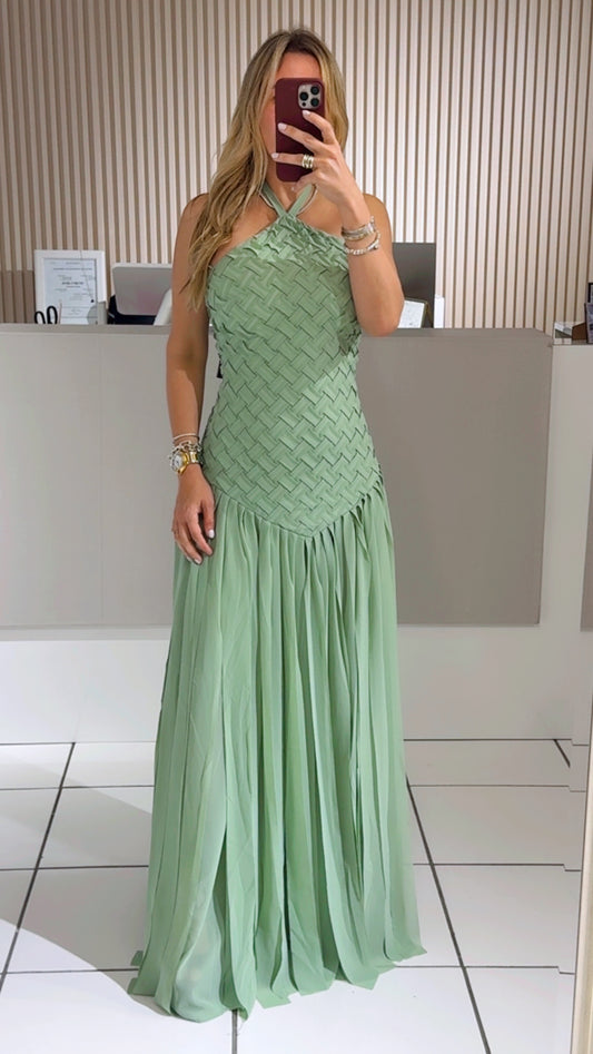 Sage Trenza Dress