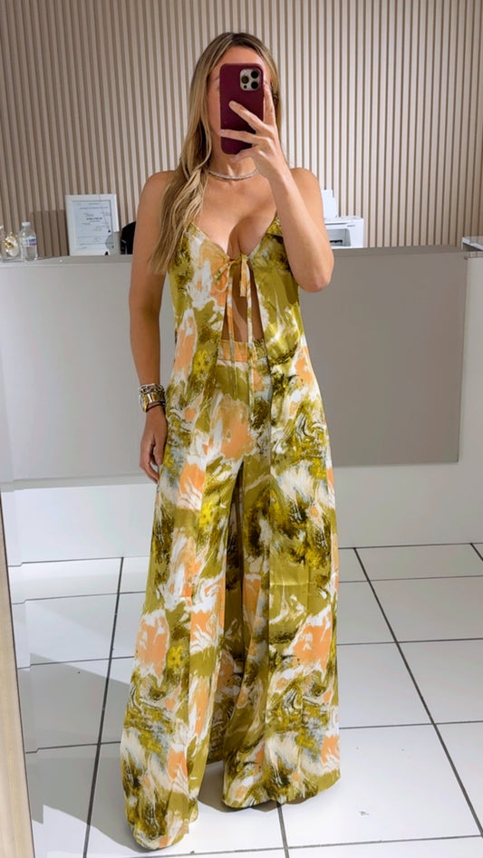Satin Green Set