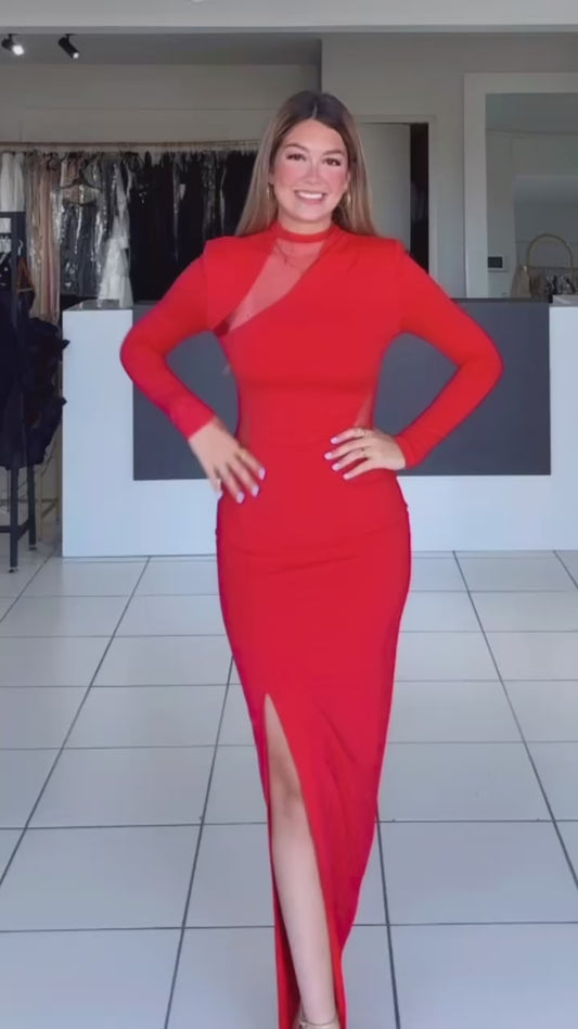 Radiant red dress