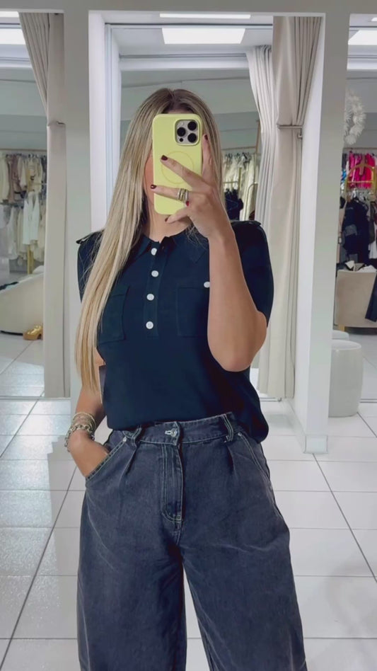 Polo shirt black
